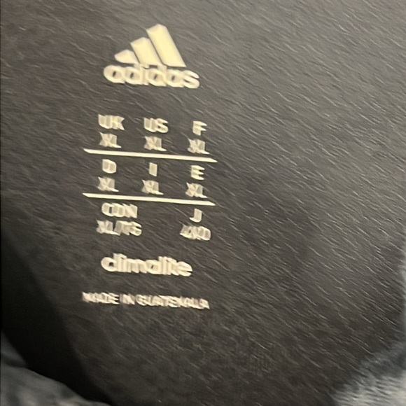 Adidas Athletic Short Sleeve Shirt Grey Size XL Quarter Button up - Picture 3 of 9